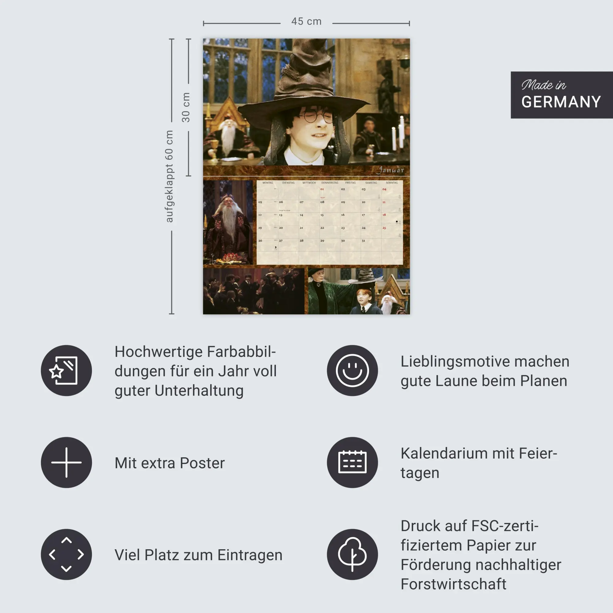 Bild: 9783756410071 | Harry Potter Broschur XL Kalender 2026 | Heye | Kalender | 28 S.