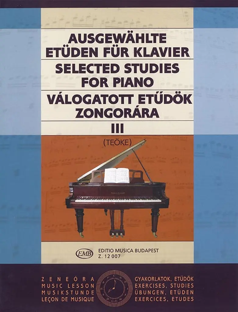Cover: 9790080120071 | Ausgewählte Etüden Band 3 für Klavier | Buch | 1981