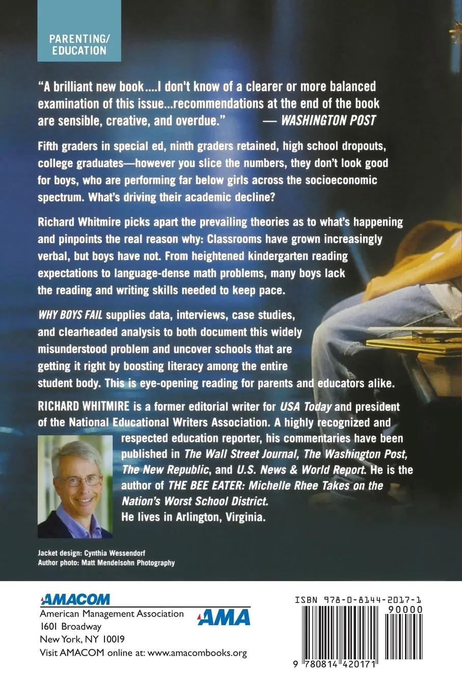 Rückseite: 9780814420171 | Why Boys Fail | Richard Whitmire | Taschenbuch | Englisch | 2011