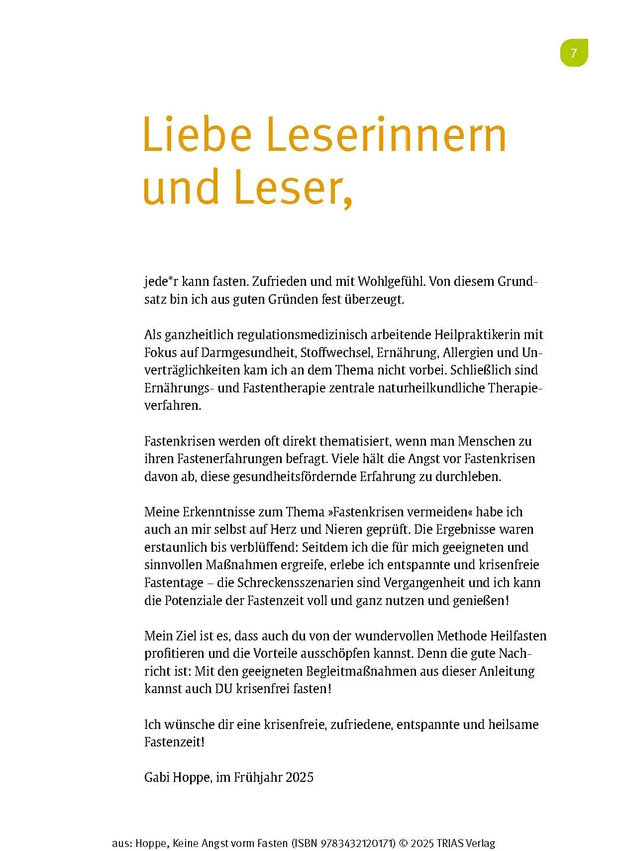 Bild: 9783432120171 | Keine Angst vorm Fasten | Gabriela Hoppe | Taschenbuch | 160 S. | 2025