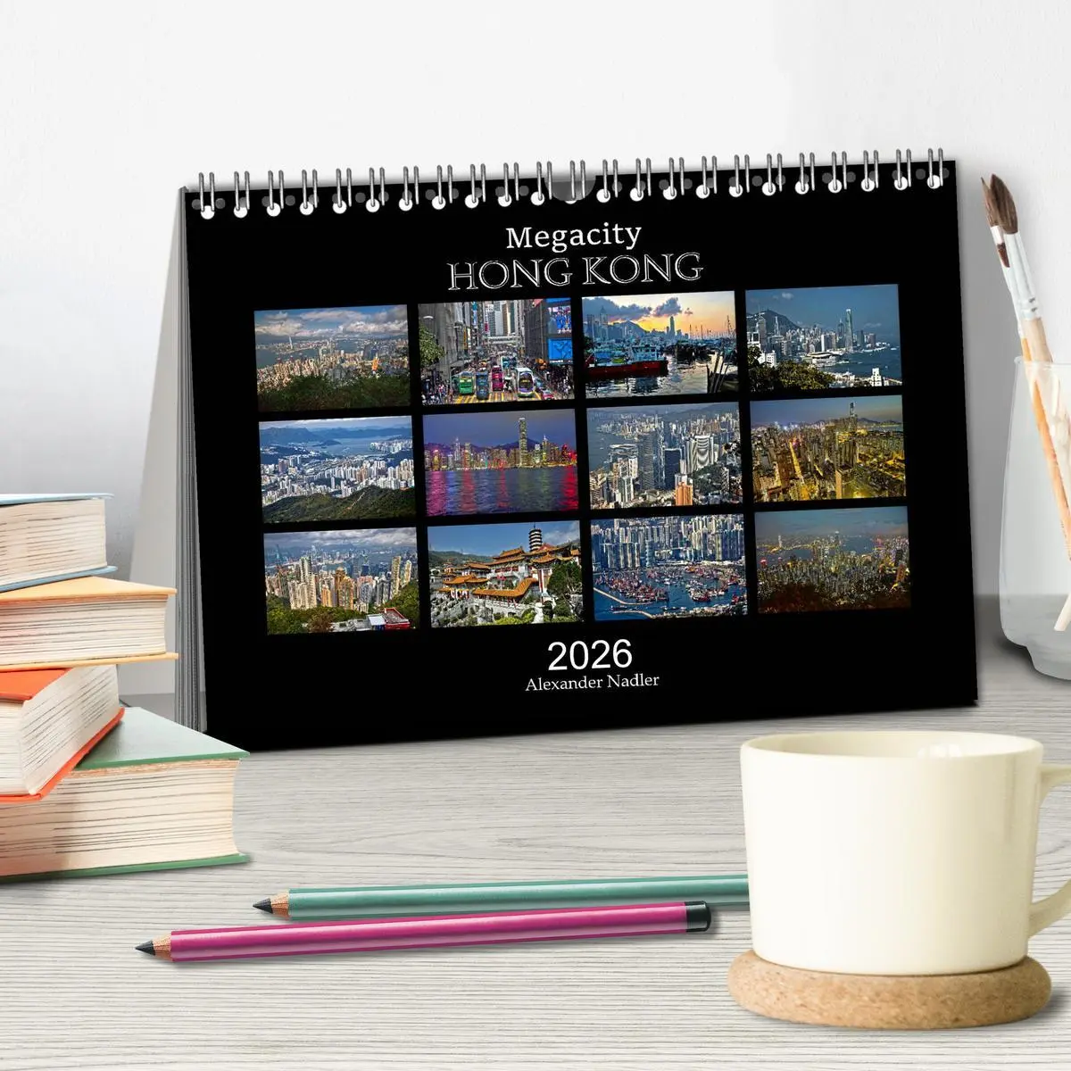 Bild: 9783457730171 | Megacity Hong Kong (Tischkalender 2026 DIN A5 quer), CALVENDO...