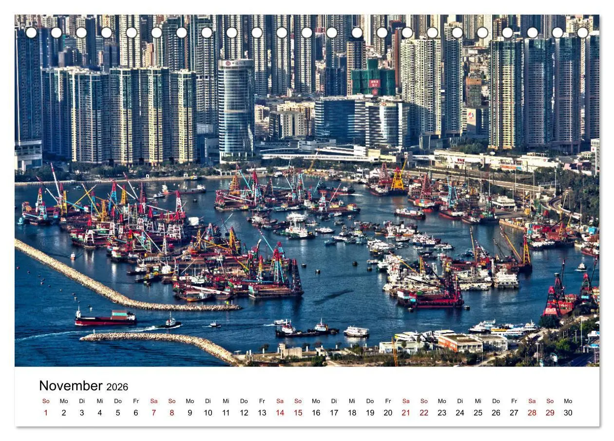 Bild: 9783457730171 | Megacity Hong Kong (Tischkalender 2026 DIN A5 quer), CALVENDO...