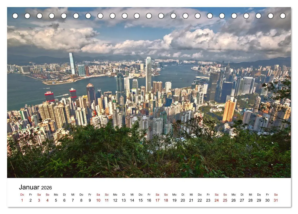 Bild: 9783457730171 | Megacity Hong Kong (Tischkalender 2026 DIN A5 quer), CALVENDO...