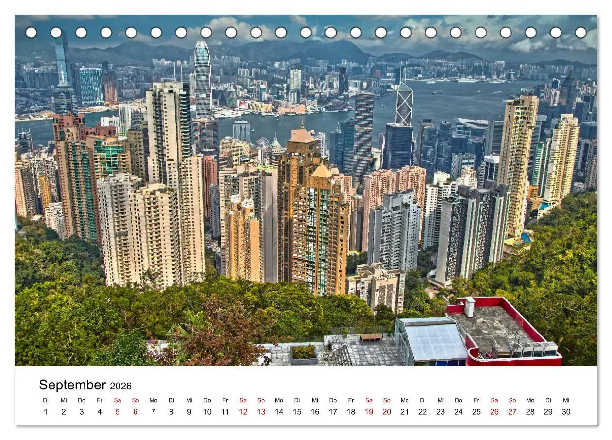 Bild: 9783457730171 | Megacity Hong Kong (Tischkalender 2026 DIN A5 quer), CALVENDO...