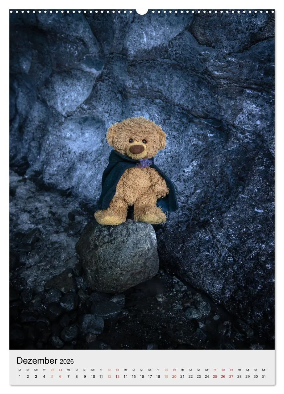 Bild: 9783516370171 | Travelling Teddy in Island (hochwertiger Premium Wandkalender 2026...