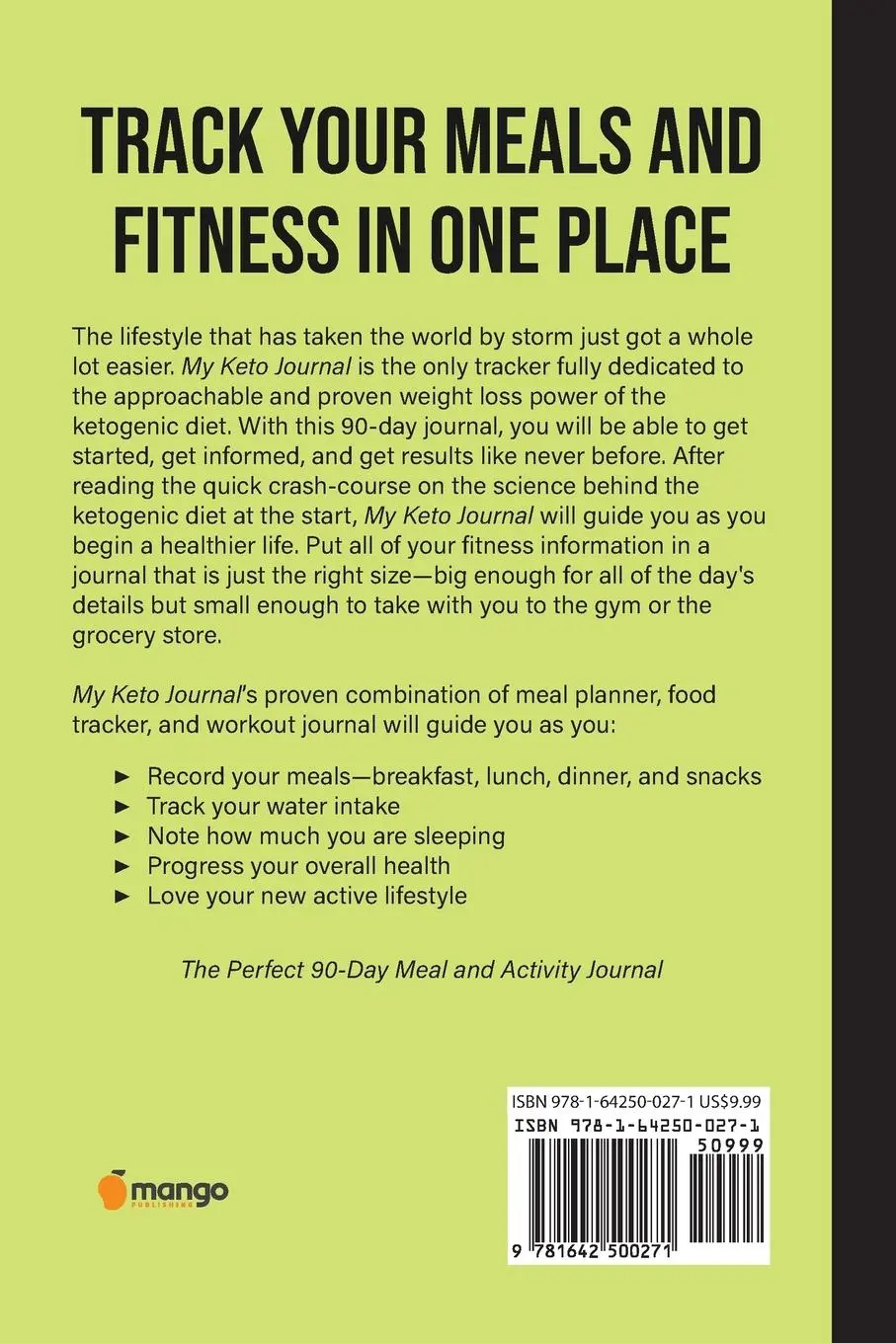 Rückseite: 9781642500271 | My Keto Journal | Mango Publishers | Taschenbuch | Englisch | 2019