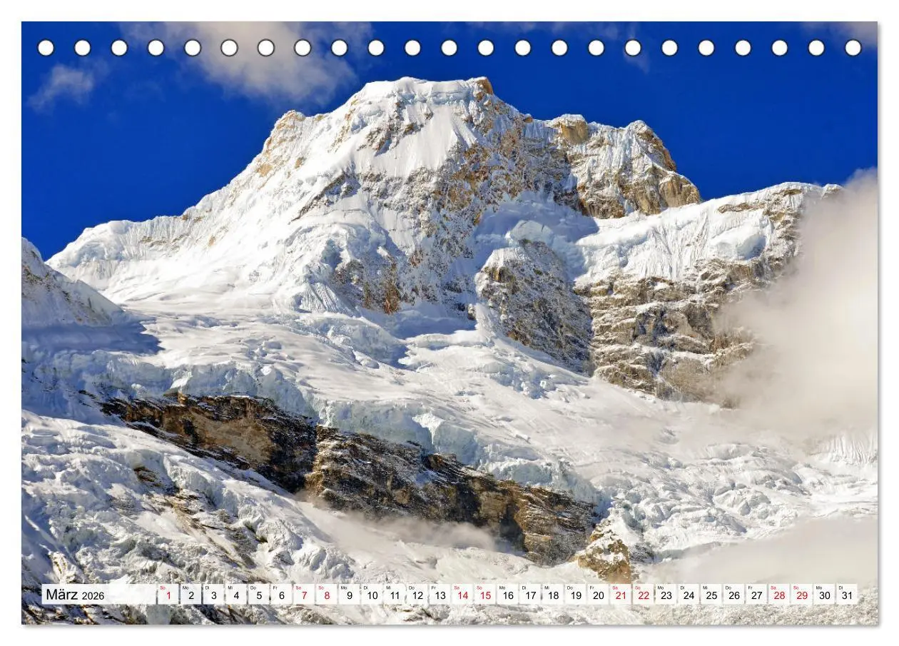 Bild: 9783457410271 | MANASLU HIMAL gewaltige Bergriesen (Tischkalender 2026 DIN A5...