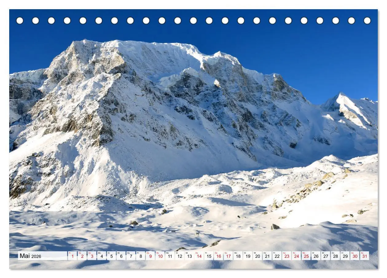 Bild: 9783457410271 | MANASLU HIMAL gewaltige Bergriesen (Tischkalender 2026 DIN A5...
