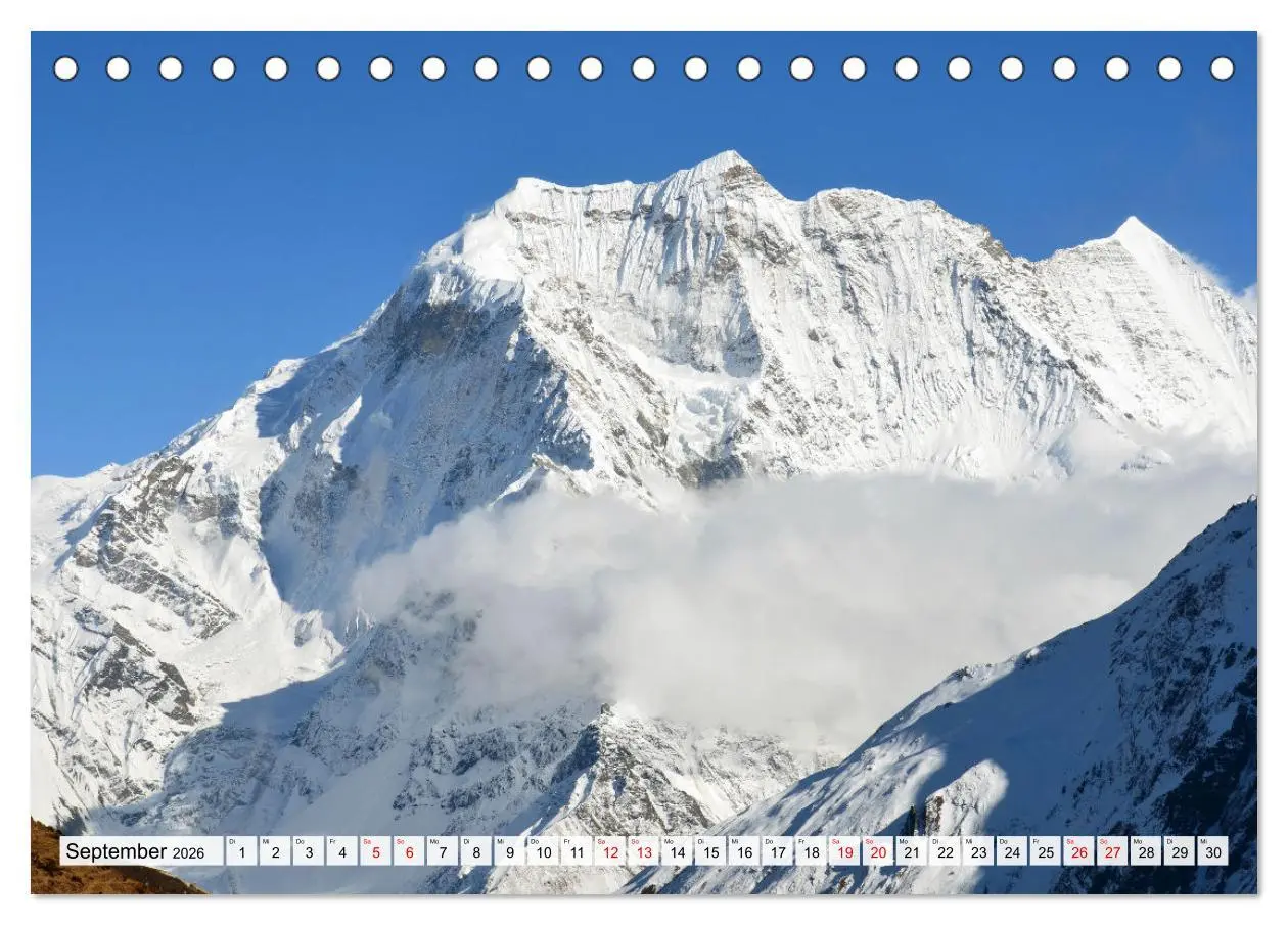Bild: 9783457410271 | MANASLU HIMAL gewaltige Bergriesen (Tischkalender 2026 DIN A5...
