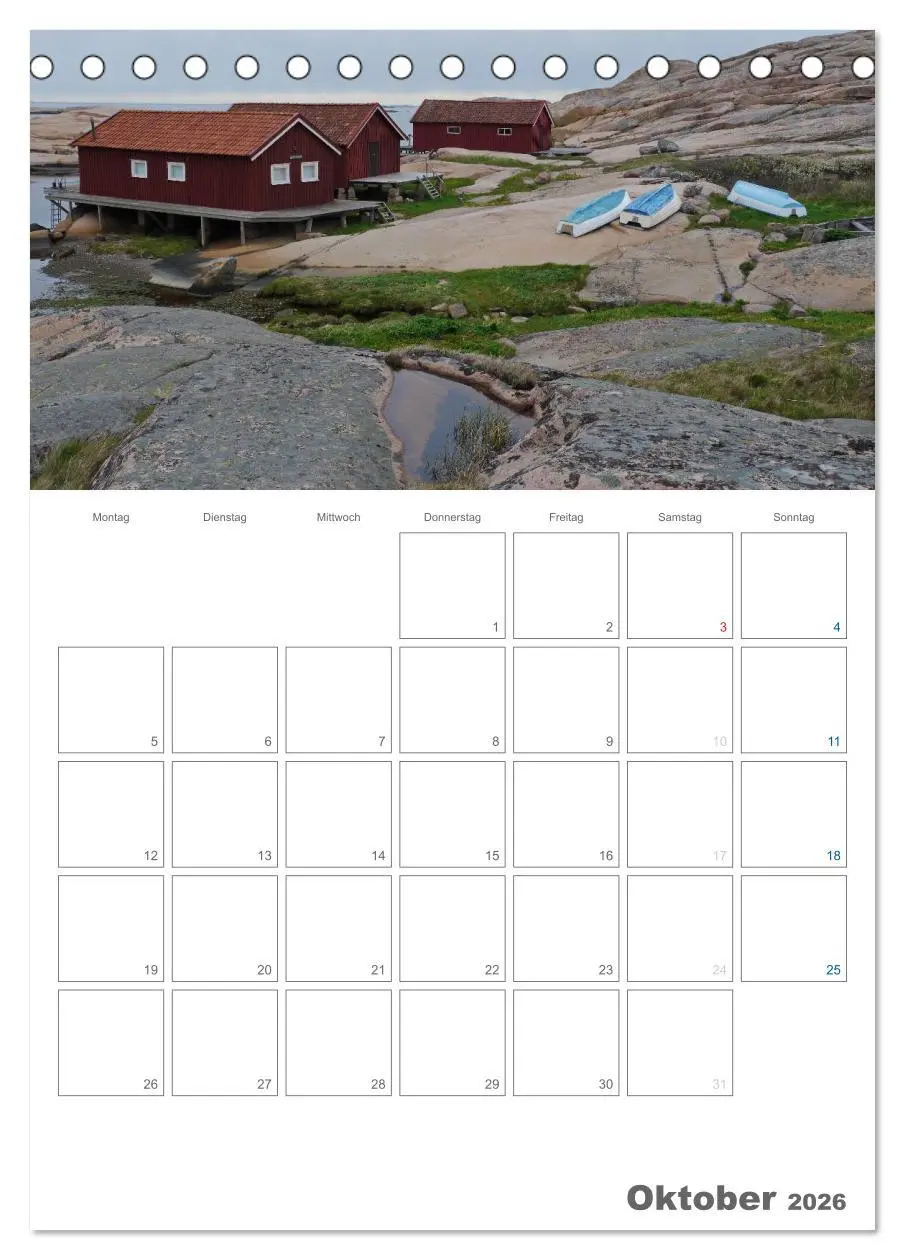 Bild: 9783516430271 | Typisch Schwedisch Bohuslän (Tischkalender 2026 DIN A5 hoch),...