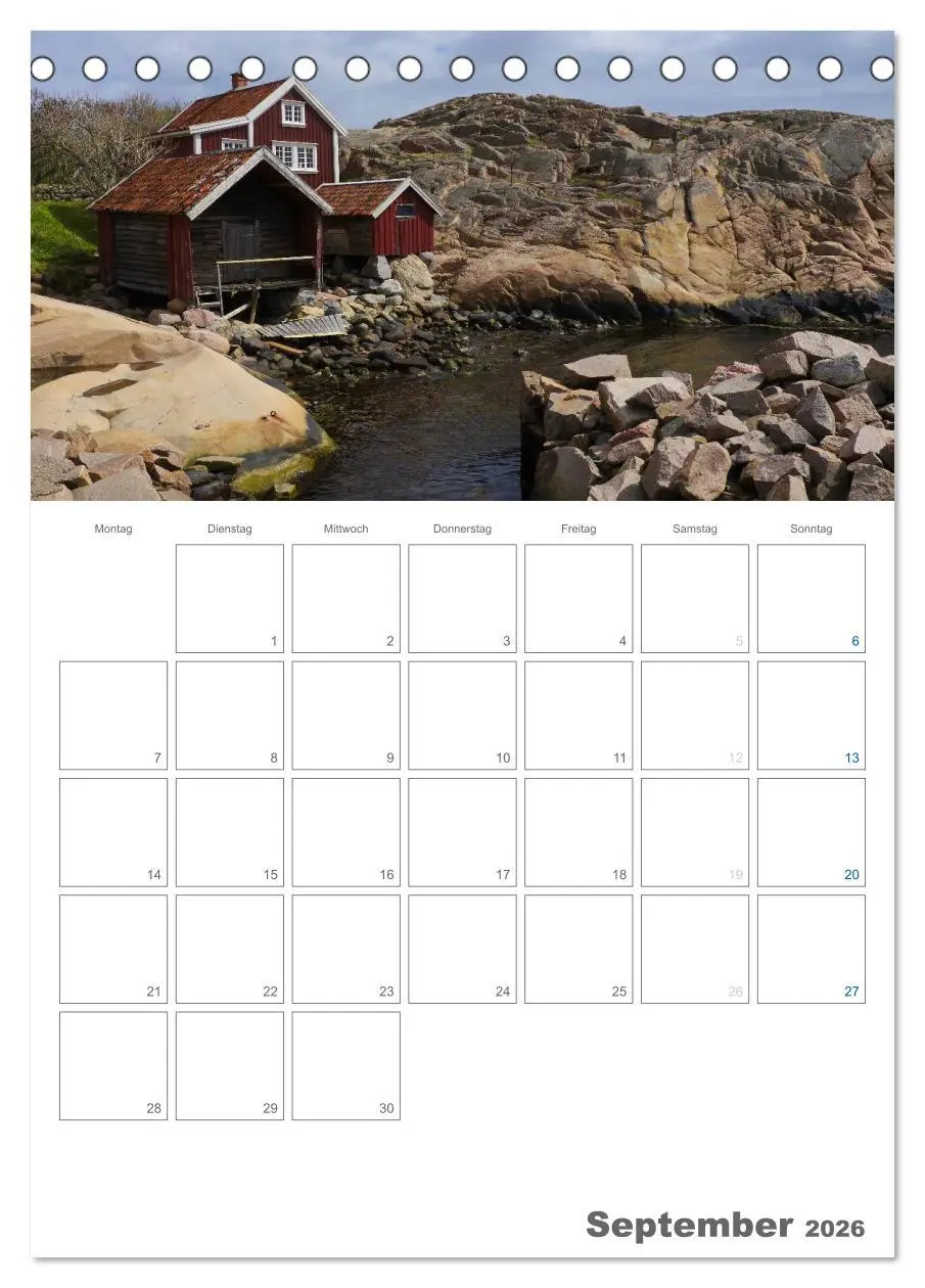 Bild: 9783516430271 | Typisch Schwedisch Bohuslän (Tischkalender 2026 DIN A5 hoch),...