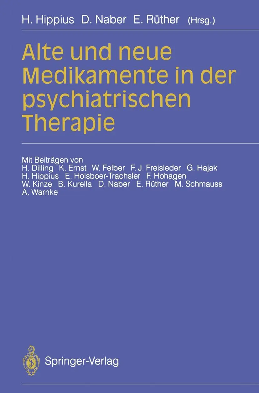 Cover: 9783540570271 | Alte und neue Medikamente in der psychiatrischen Therapie | Buch | x