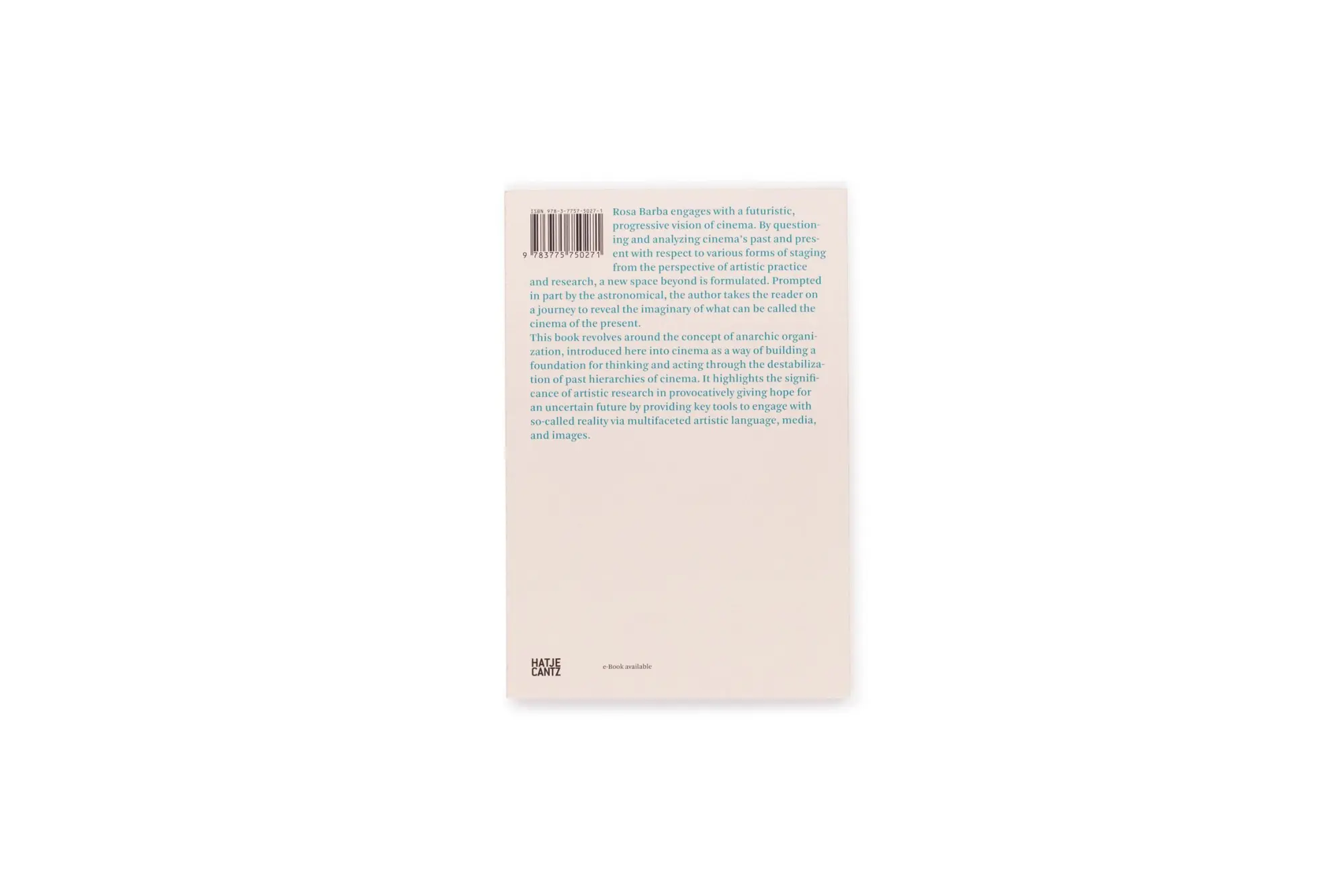 Bild: 9783775750271 | Rosa Barba | Rosa Barba | Taschenbuch | Hatje Cantz Text | 160 S.