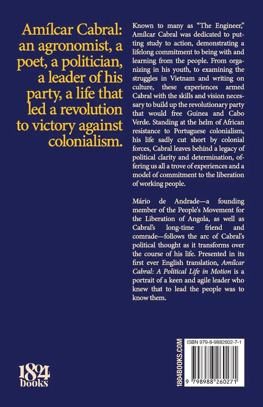 Rückseite: 9798988260271 | Amílcar Cabral | A Political Life in Motion | Mário De Andrade | Buch