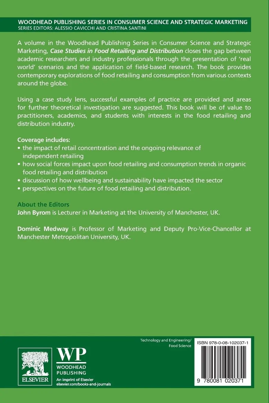 Rückseite: 9780081020371 | Case Studies in Food Retailing and Distribution | John Byrom (u. a.)