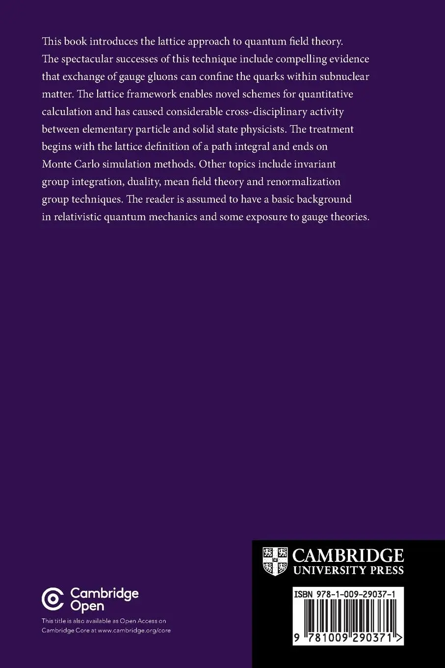 Rückseite: 9781009290371 | Quarks, Gluons and Lattices | Michael Creutz | Taschenbuch | Englisch