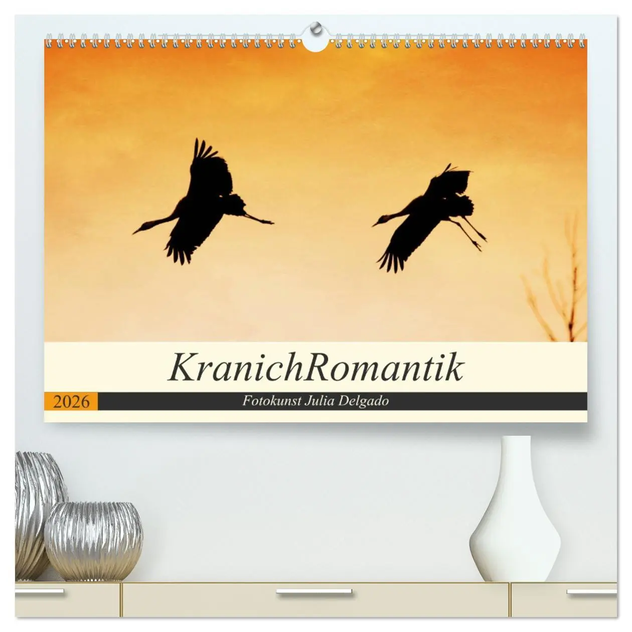 Cover: 9783457710371 | KranichRomantik (hochwertiger Premium Wandkalender 2026 DIN A2...