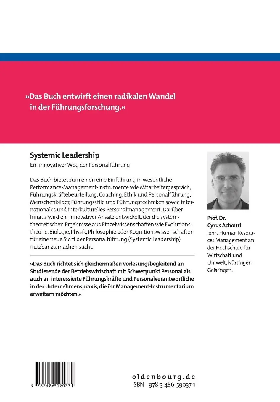 Rückseite: 9783486590371 | Systemic Leadership | Ein innovativer Weg der Personalführung | Buch