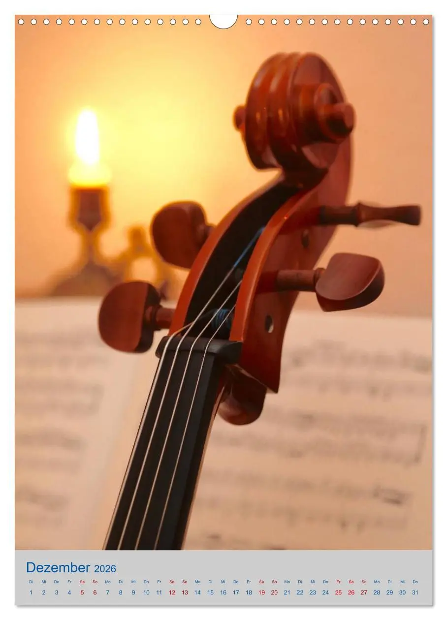 Bild: 9783516420371 | Instrumente - Musikalisch durch das Jahr (Wandkalender 2026 DIN A3...