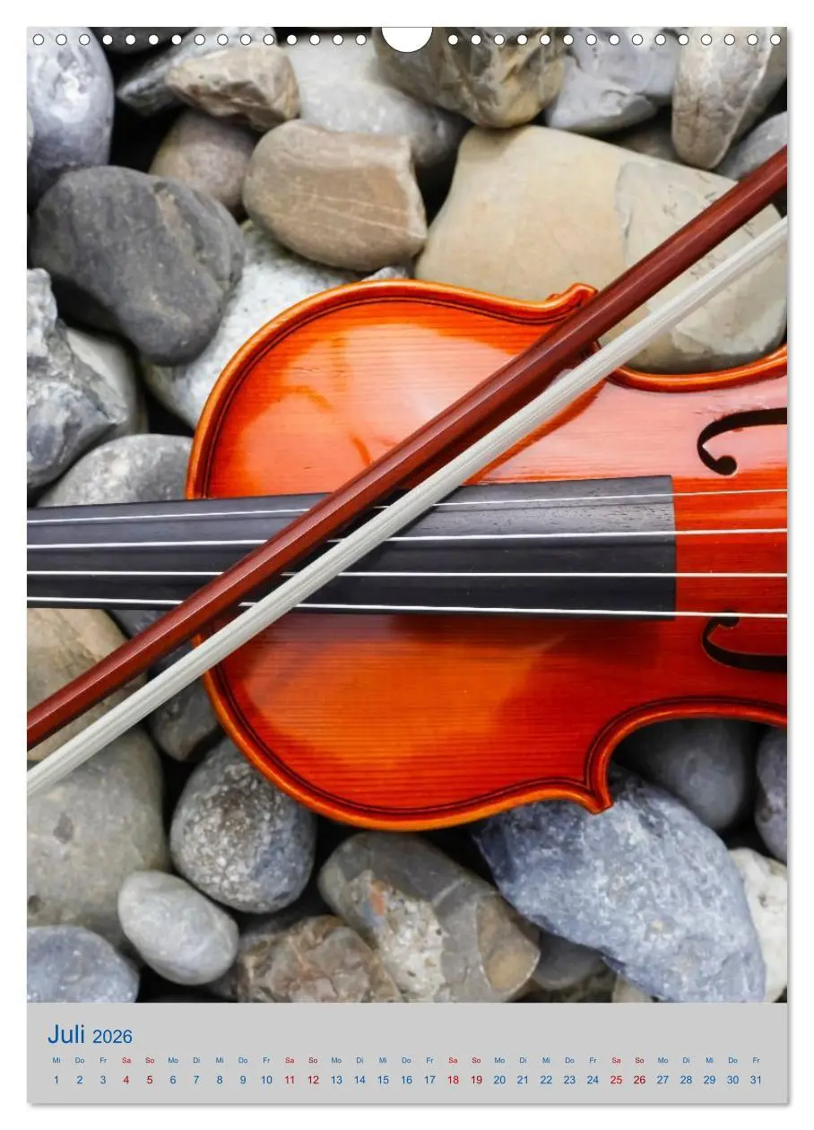 Bild: 9783516420371 | Instrumente - Musikalisch durch das Jahr (Wandkalender 2026 DIN A3...