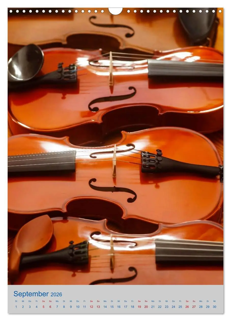 Bild: 9783516420371 | Instrumente - Musikalisch durch das Jahr (Wandkalender 2026 DIN A3...