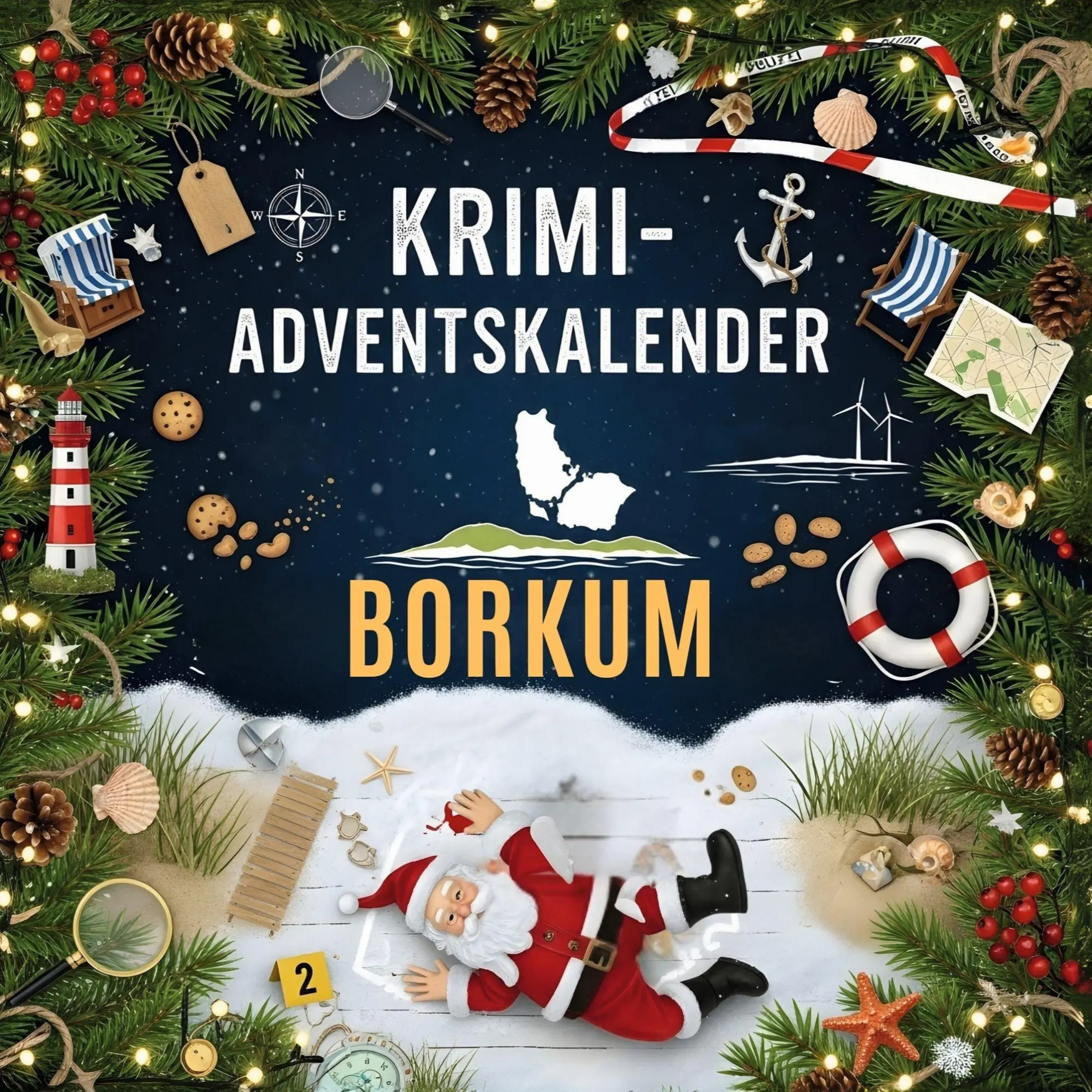 Cover: 9783695310371 | Der Krimi-Adventskalender Borkum | Mordsverdächtig in 24 Akten | Buch