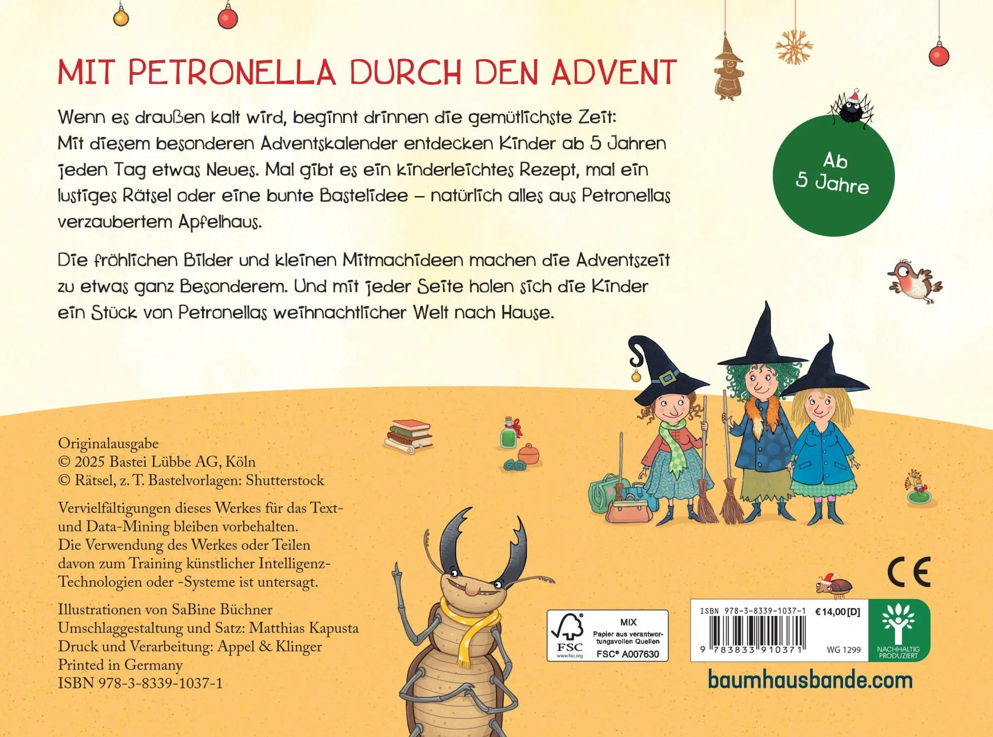 Bild: 9783833910371 | Petronella Apfelmus - Der Hexen-Adventskalender | Sabine Städing