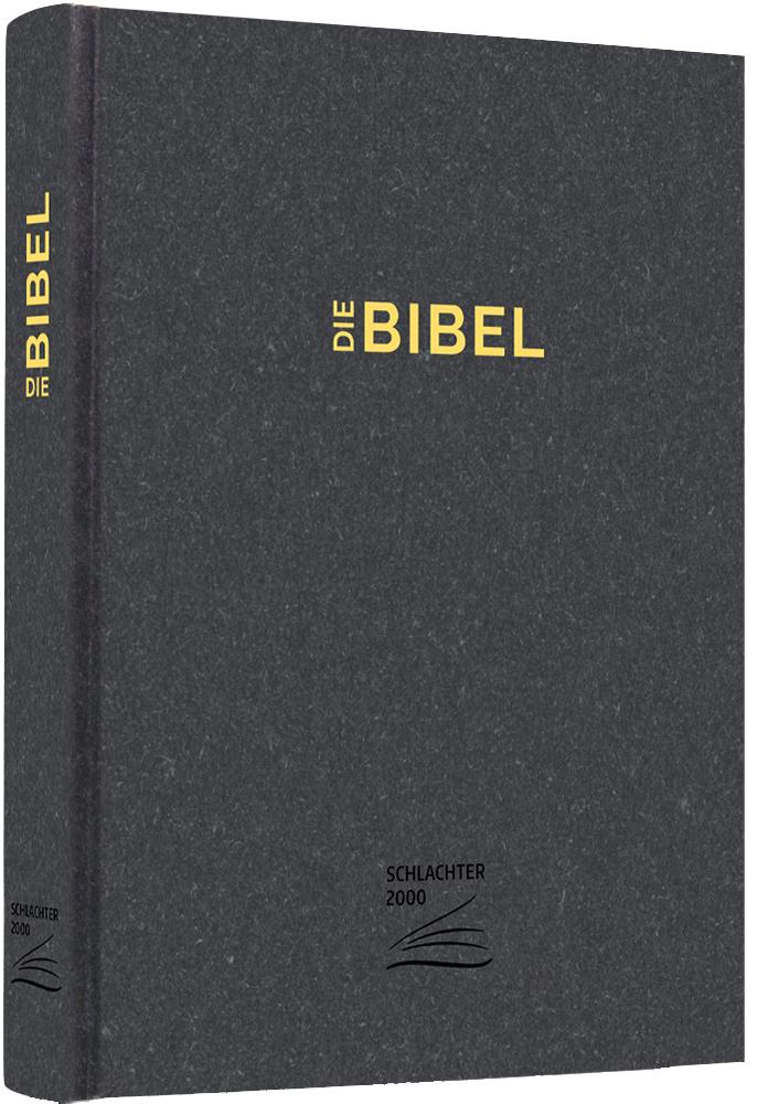 Cover: 9783866990371 | Schlachter 2000 Bibel - Schreibrandausgabe (Hardcover, anthrazit)