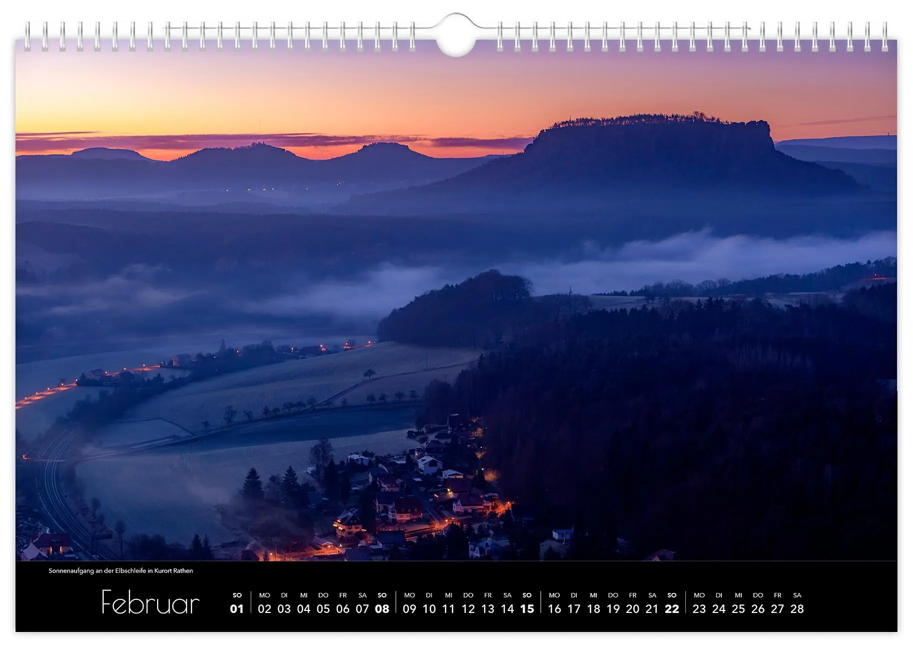 Bild: 9783910680371 | Kalender Sächsische Schweiz Luftaufnahmen 2026 | Peter Schubert | 2026