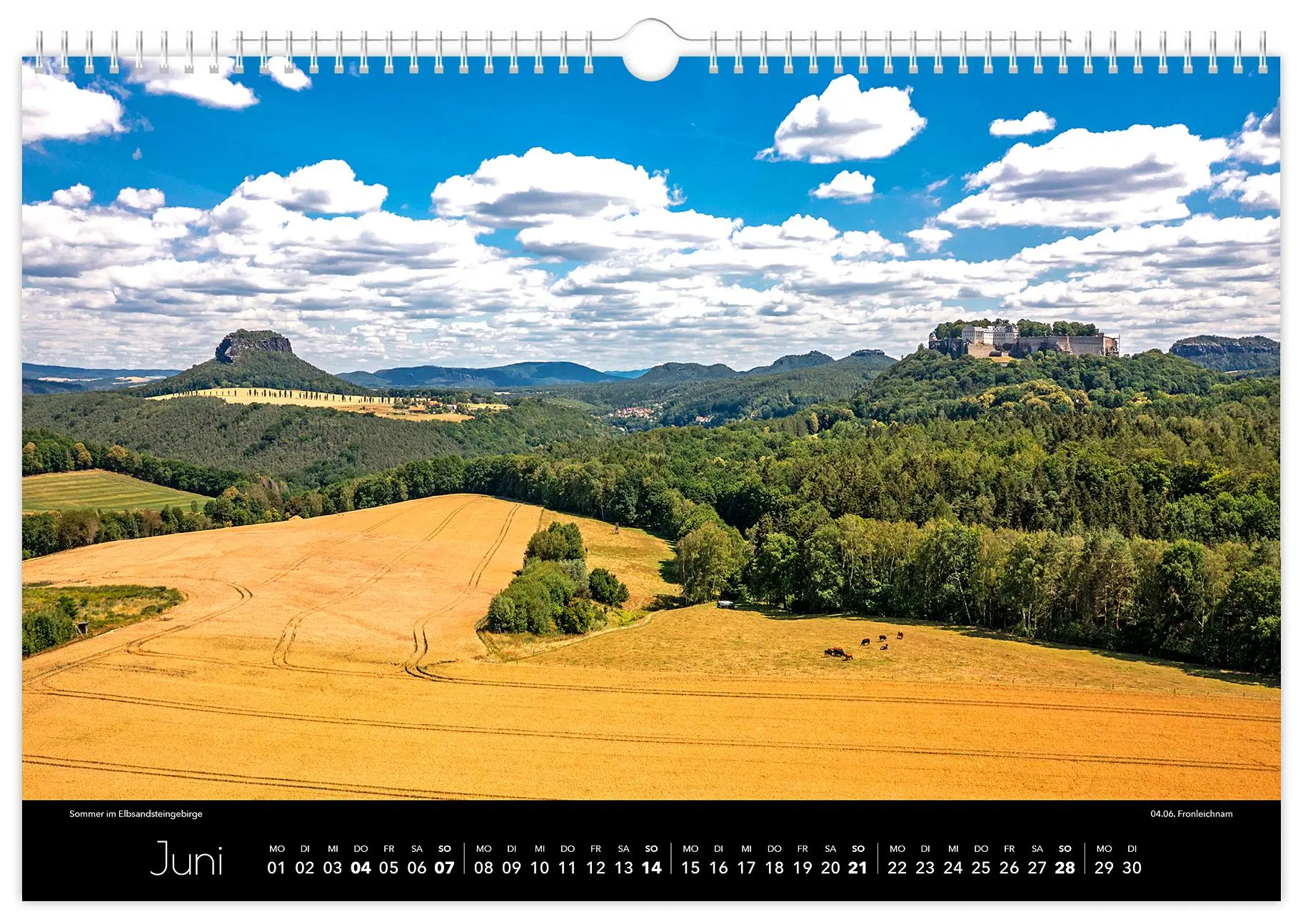 Bild: 9783910680371 | Kalender Sächsische Schweiz Luftaufnahmen 2026 | Peter Schubert | 2026