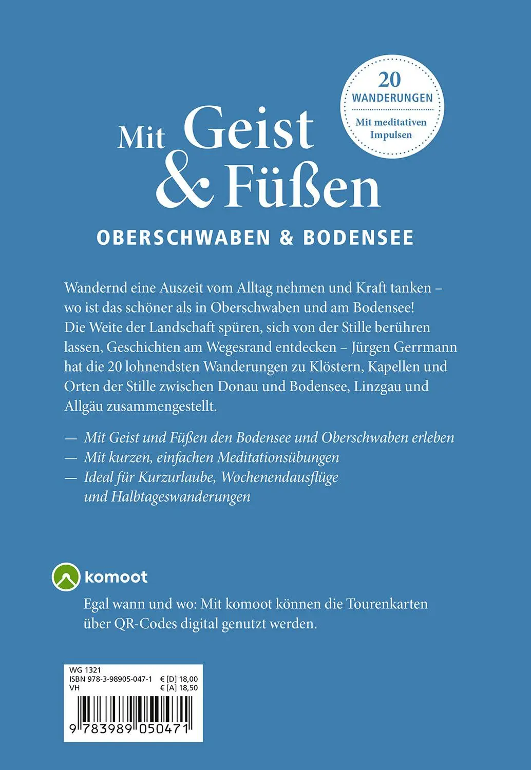 Rückseite: 9783989050471 | Mit Geist &amp; Füßen in Oberschwaben und am Bodensee | Jürgen Gerrmann