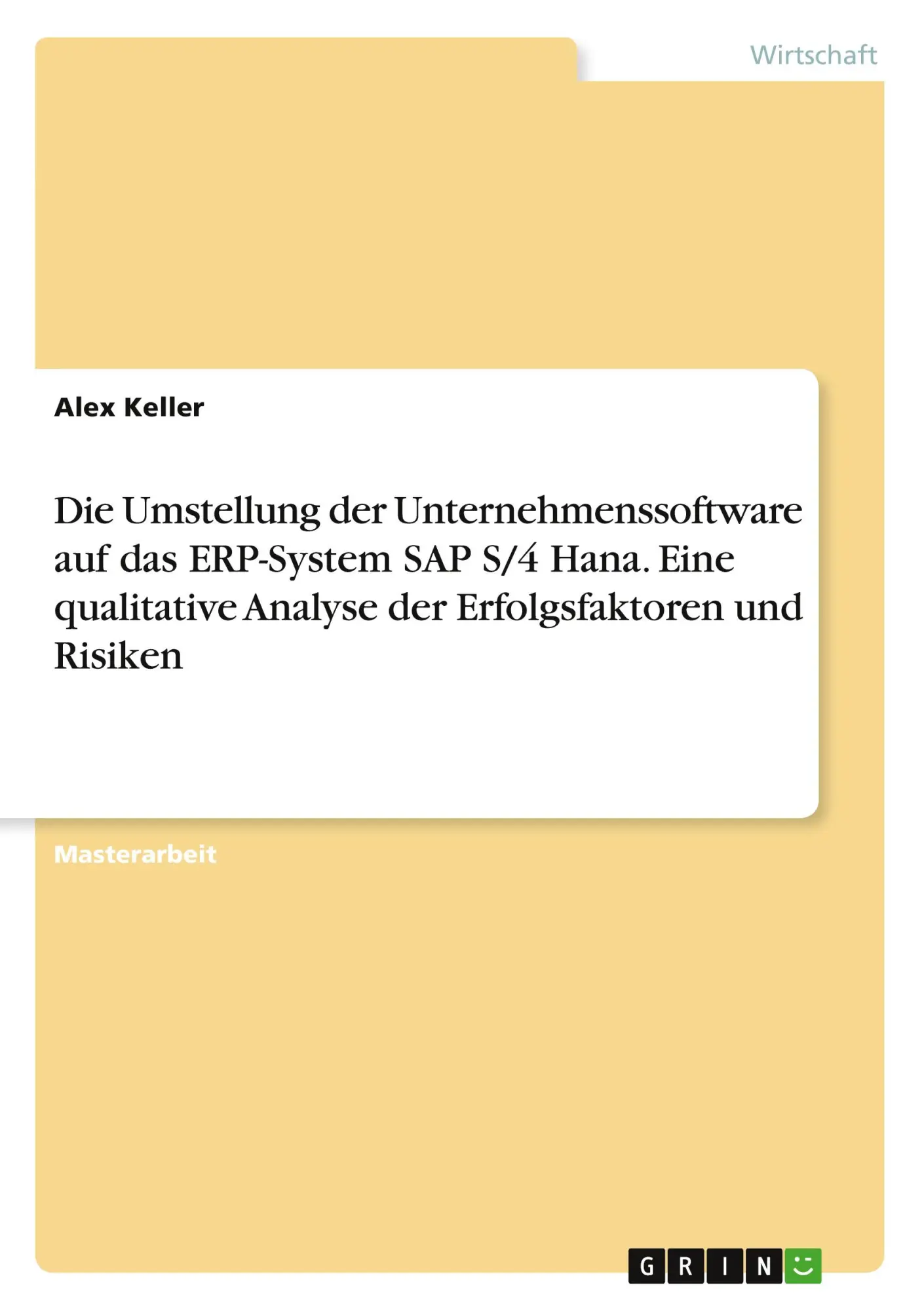 Cover: 9783346810571 | Die Umstellung der Unternehmenssoftware auf das ERP-System SAP S/4...