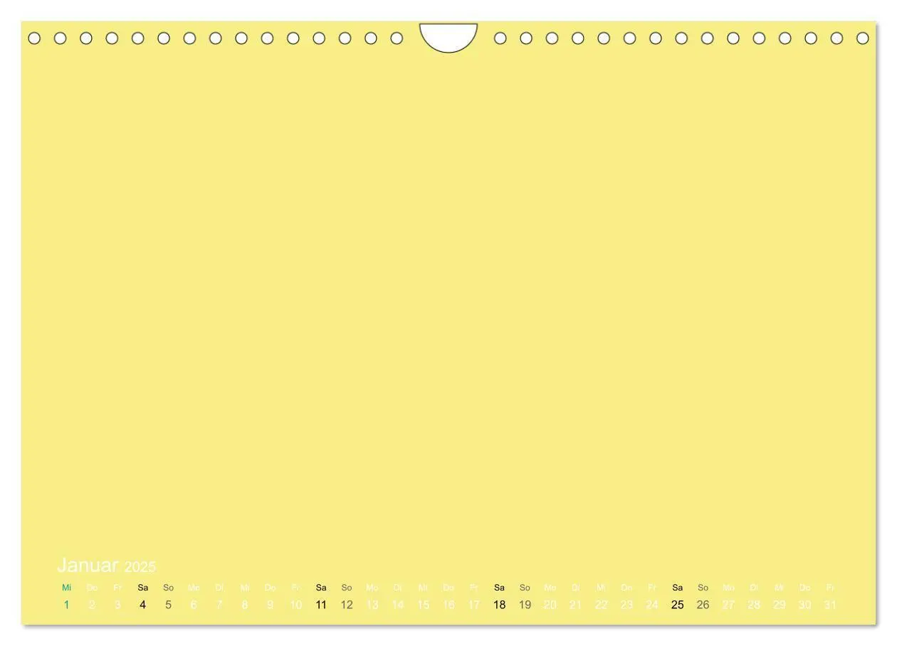 Bild: 9783435770571 | Bastelkalender - Gelb (Wandkalender 2025 DIN A4 quer), CALVENDO...