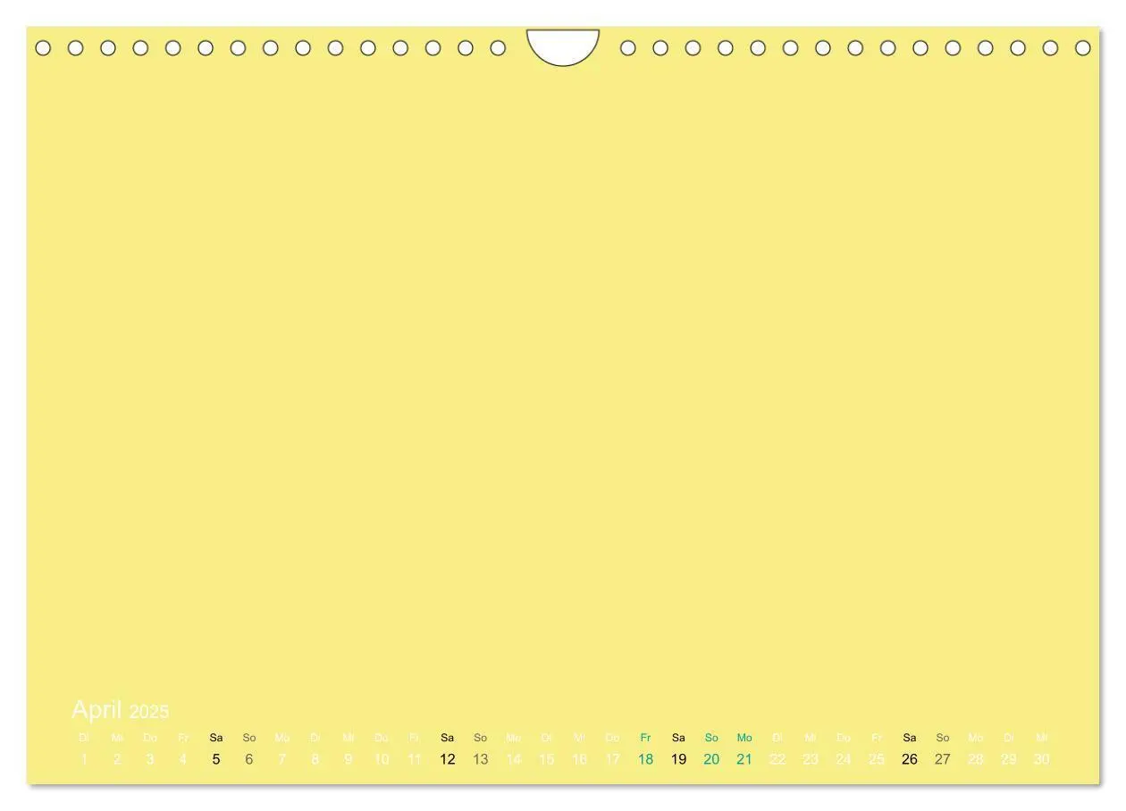 Bild: 9783435770571 | Bastelkalender - Gelb (Wandkalender 2025 DIN A4 quer), CALVENDO...