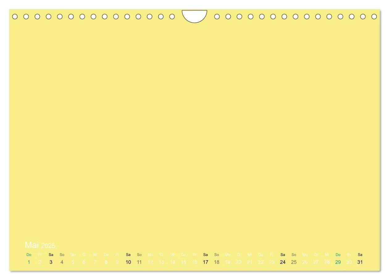Bild: 9783435770571 | Bastelkalender - Gelb (Wandkalender 2025 DIN A4 quer), CALVENDO...