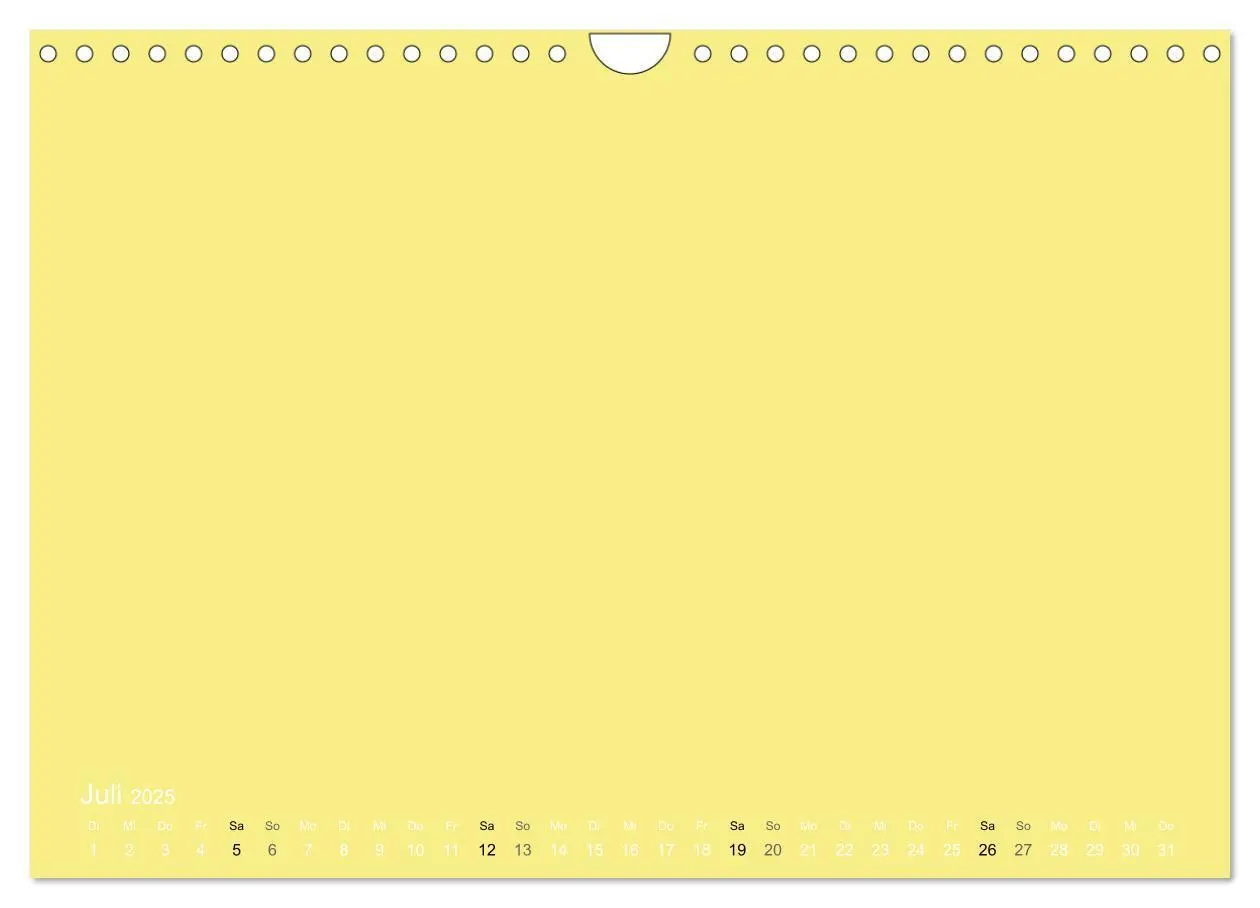 Bild: 9783435770571 | Bastelkalender - Gelb (Wandkalender 2025 DIN A4 quer), CALVENDO...