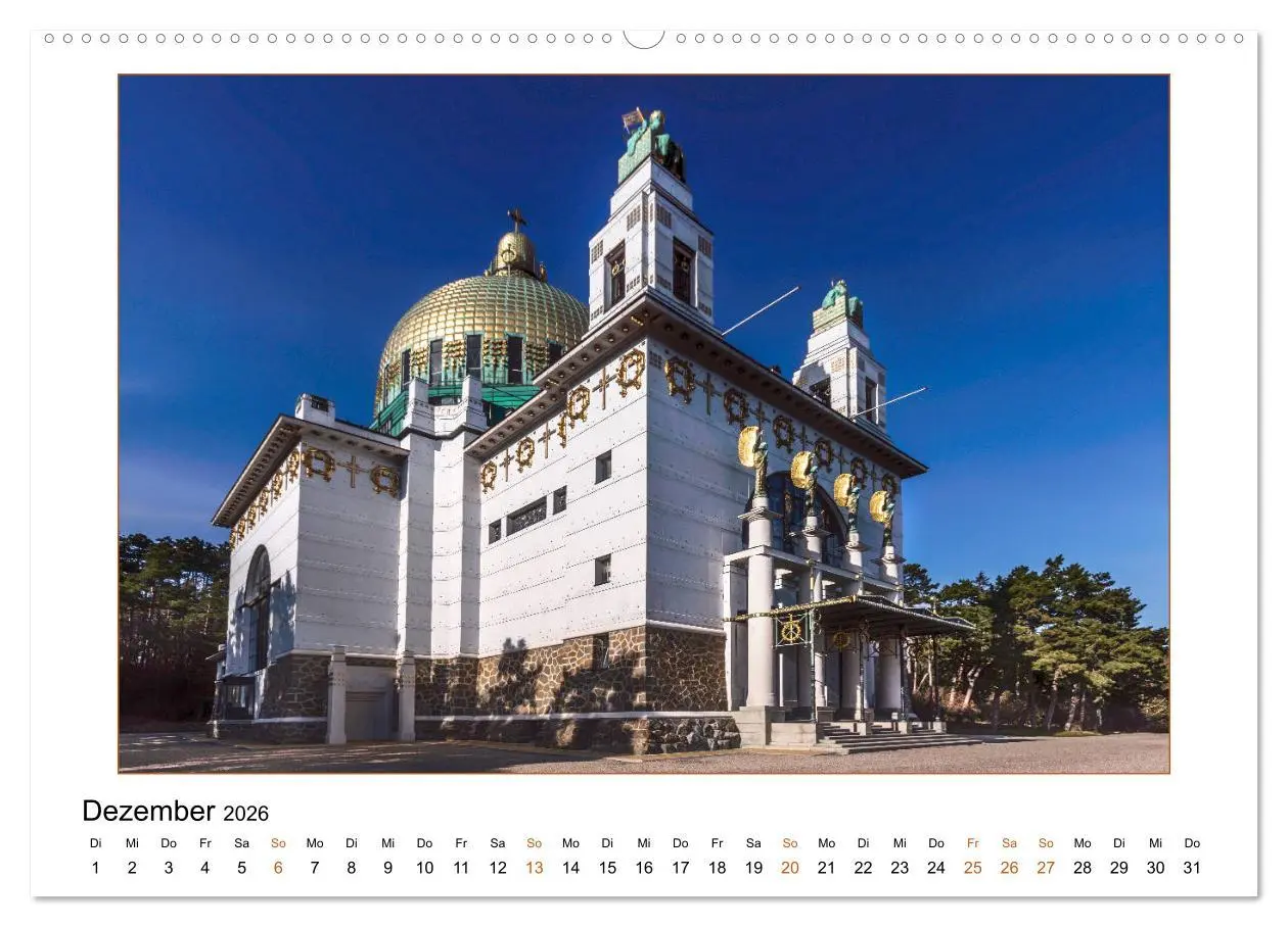 Bild: 9783457930571 | Otto Wagners Wien (Wandkalender 2026 DIN A2 quer), CALVENDO...