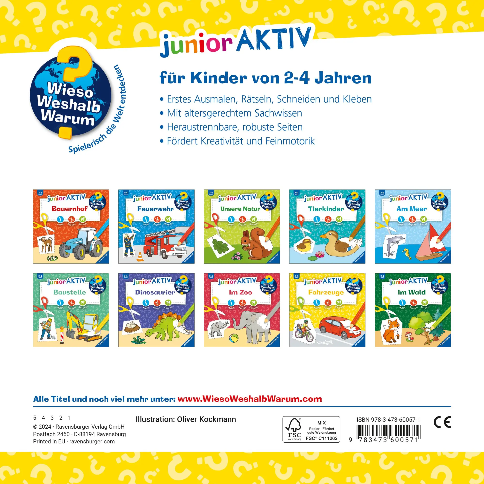 Rückseite: 9783473600571 | Wieso? Weshalb? Warum? junior AKTIV - Fahrzeuge | Oliver Kockmann