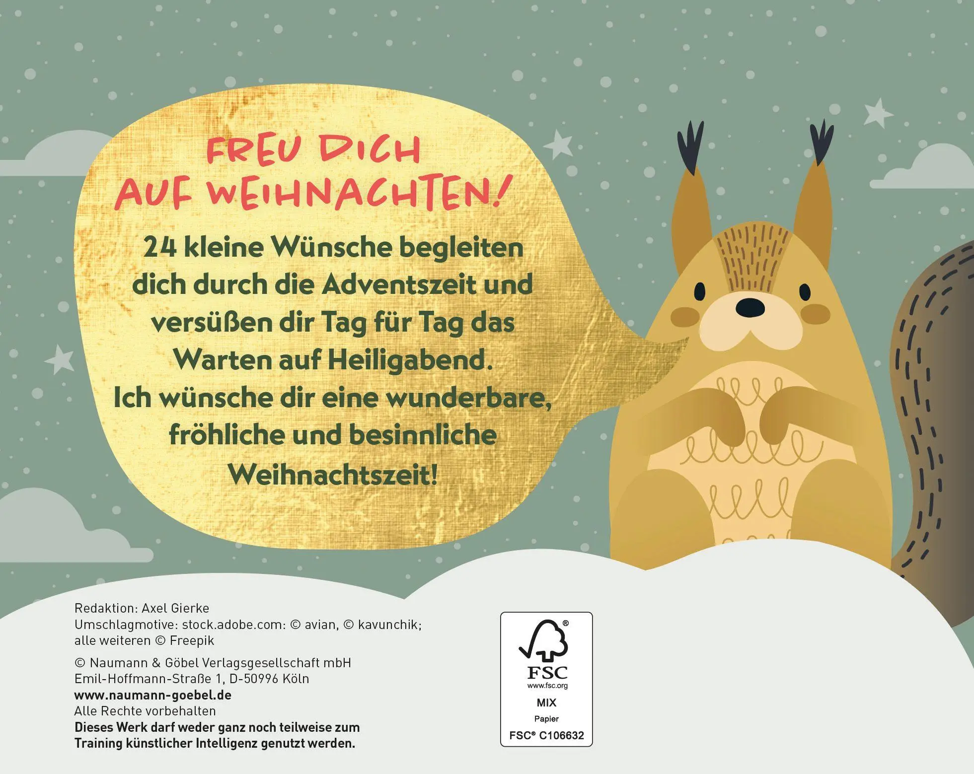 Rückseite: 9783625300571 | 24 Adventswünsche für dich - Adventskalender | Buch | 48 S. | Deutsch