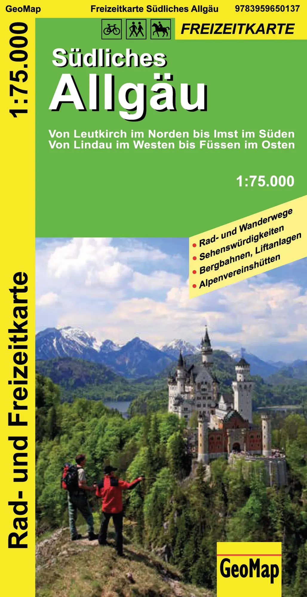 Cover: 9783959650571 | Südliches Allgäu - Rad- und Freizeitkarte | GeoMap | (Land-)Karte