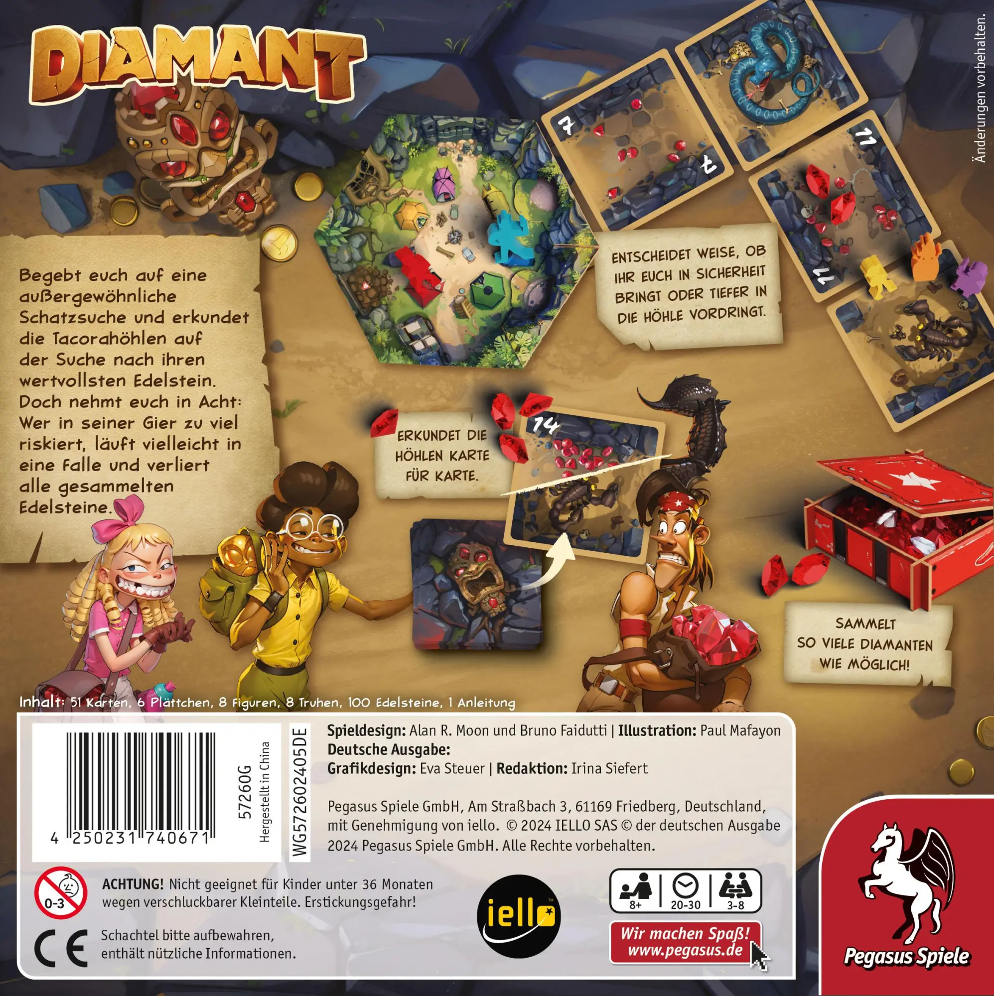 Bild: 4250231740671 | Diamant | Alan R. Moon | Spiel | 57260G | Deutsch | 2024