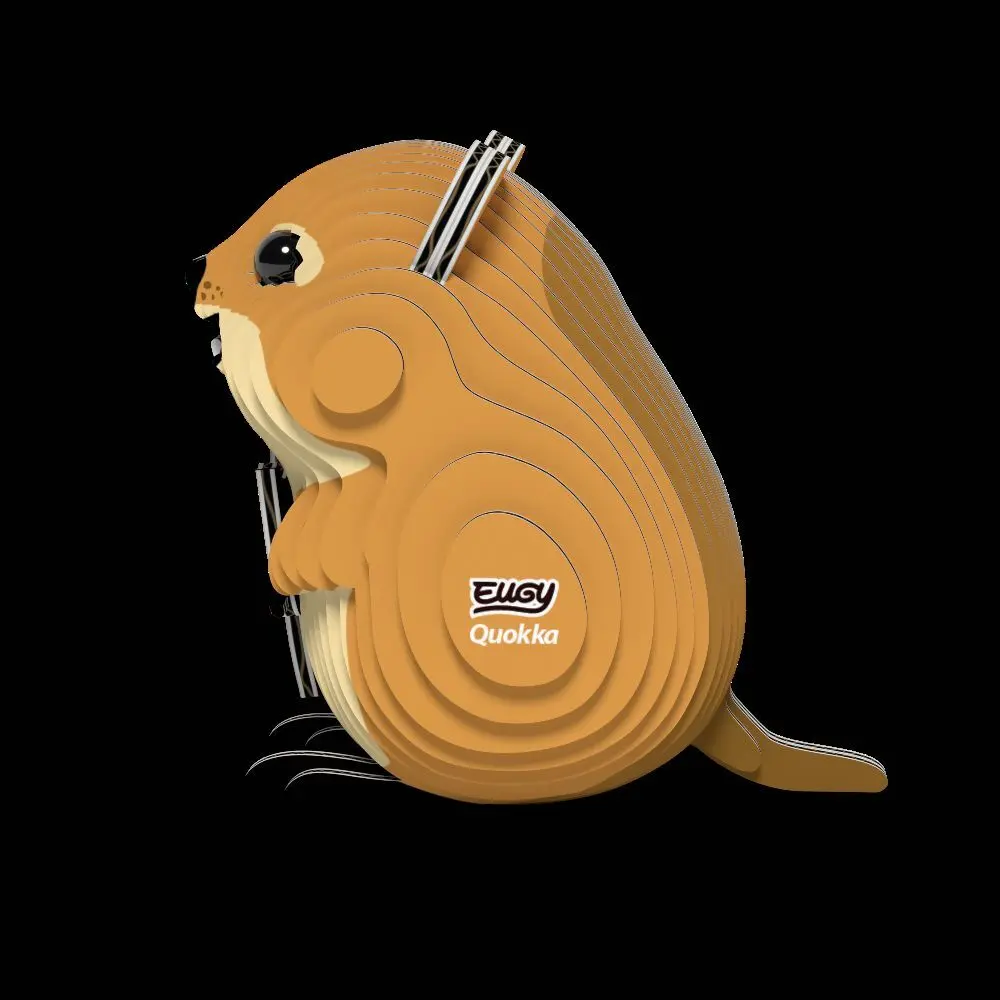 Bild: 9421036940671 | EUGY - 3D Bastelset Kurzschwanzkänguru | Kit (Bastelset) | In Karton