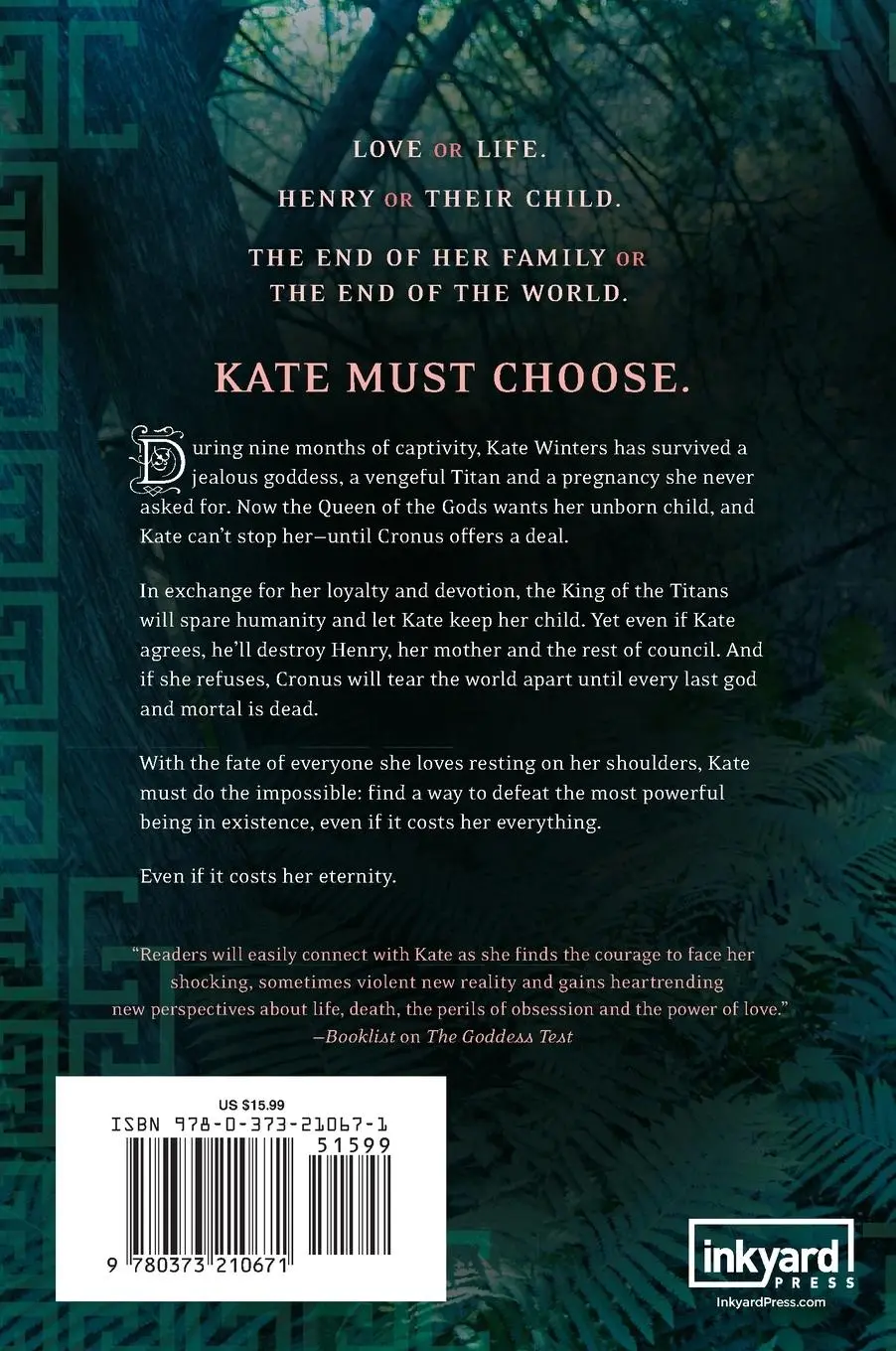 Rückseite: 9780373210671 | THE GODDESS INHERITANCE | Aimee Carter | Taschenbuch | Englisch | 2023