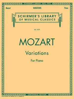 Cover: 9780793520671 | Piano Variations (Complete): Schirmer Library of Classics Volume...