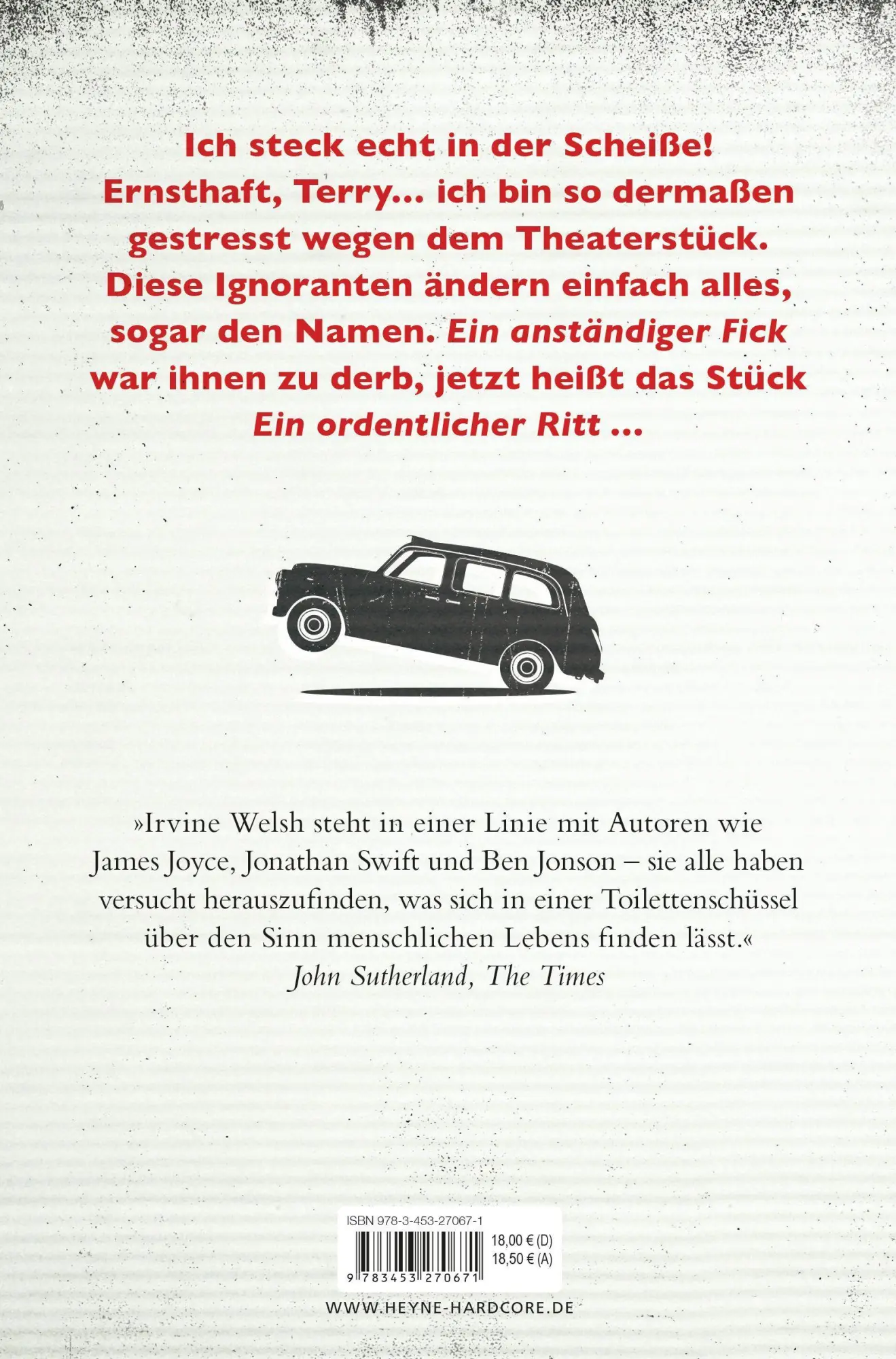 Bild: 9783453270671 | Ein ordentlicher Ritt | Irvine Welsh | Taschenbuch | 448 S. | Deutsch