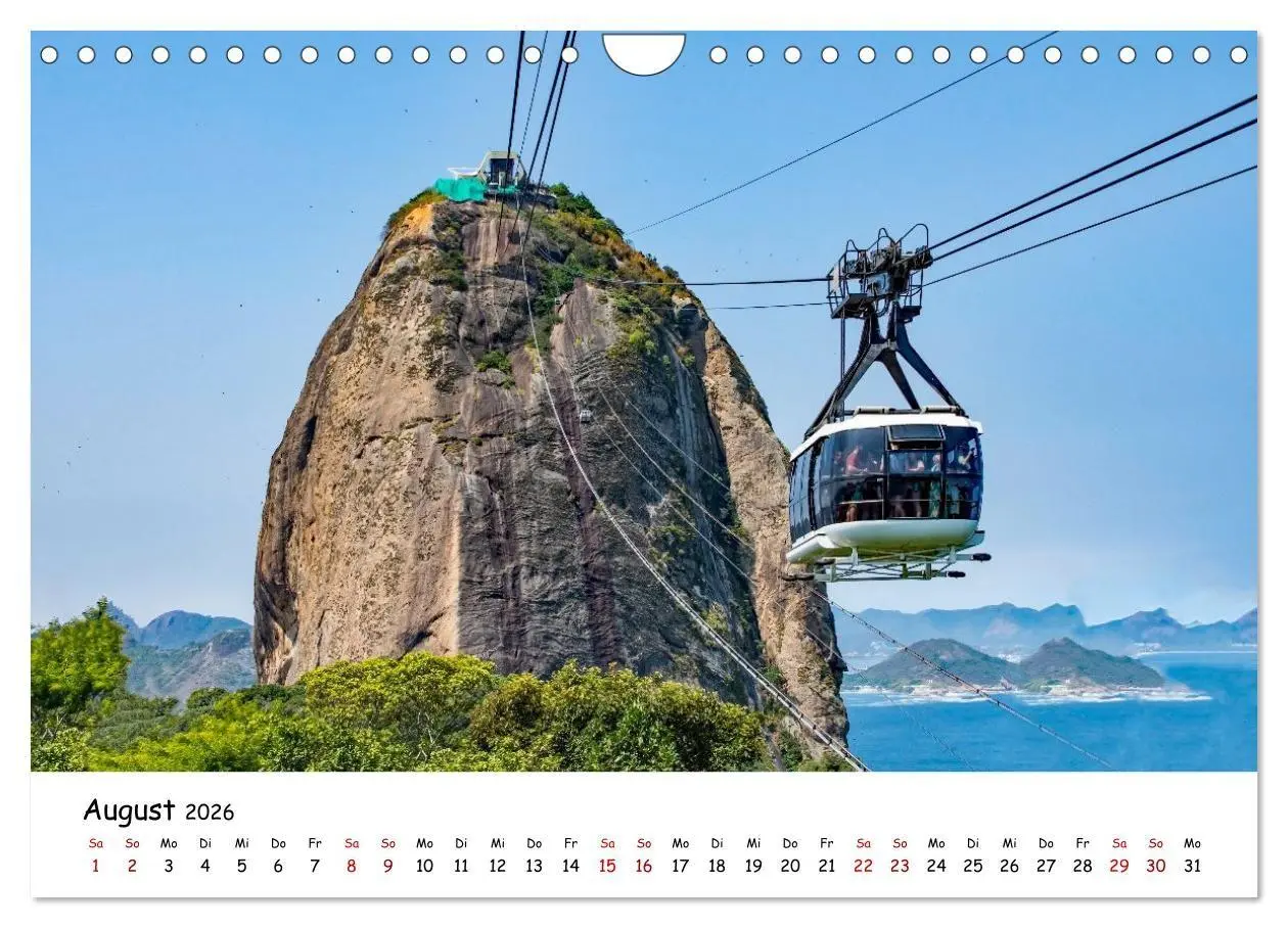 Bild: 9783516700671 | Rio de Janeiro - Küstenmetropole (Wandkalender 2026 DIN A4 quer),...
