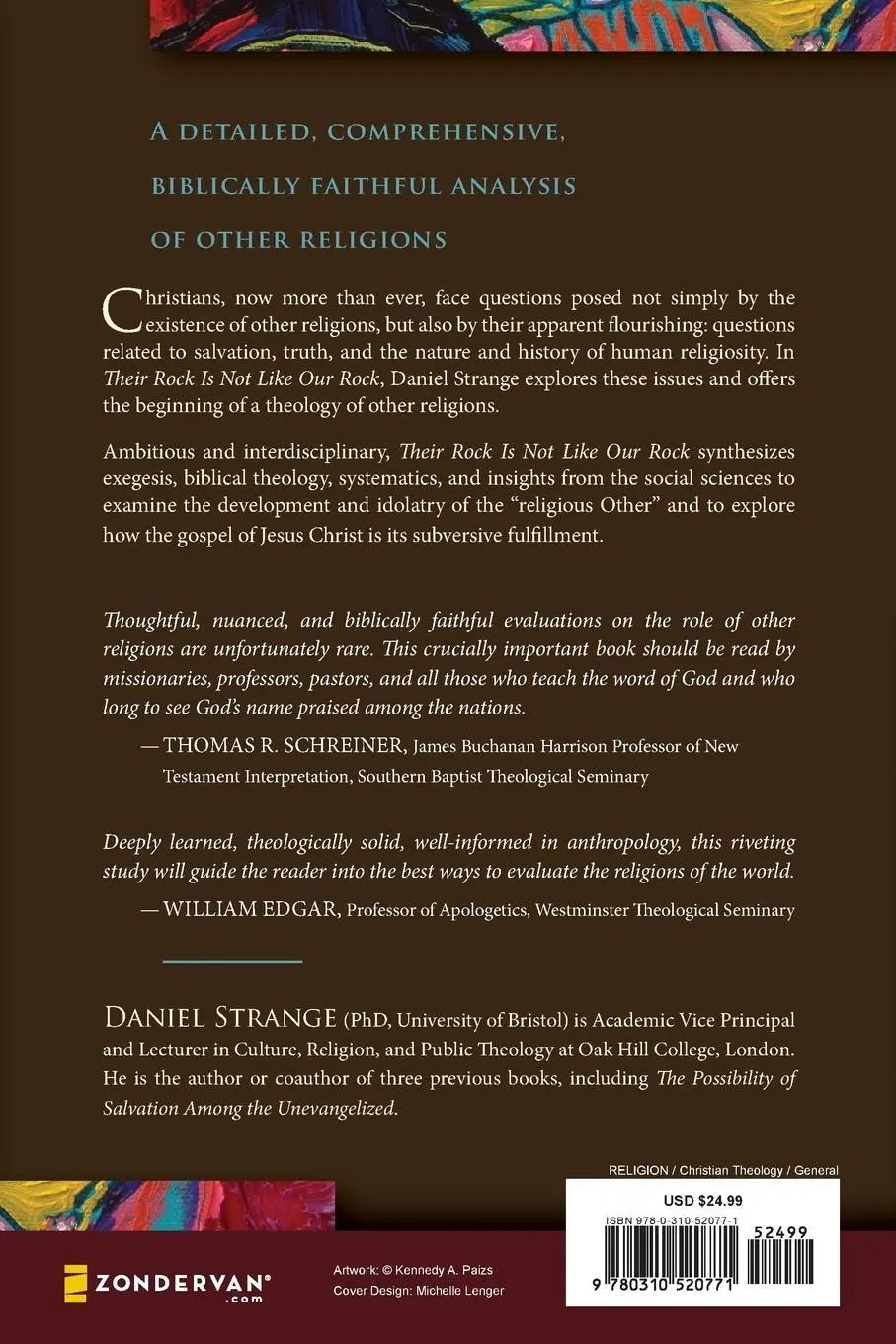 Rückseite: 9780310520771 | Their Rock Is Not Like Our Rock | A Theology of Religions | Strange