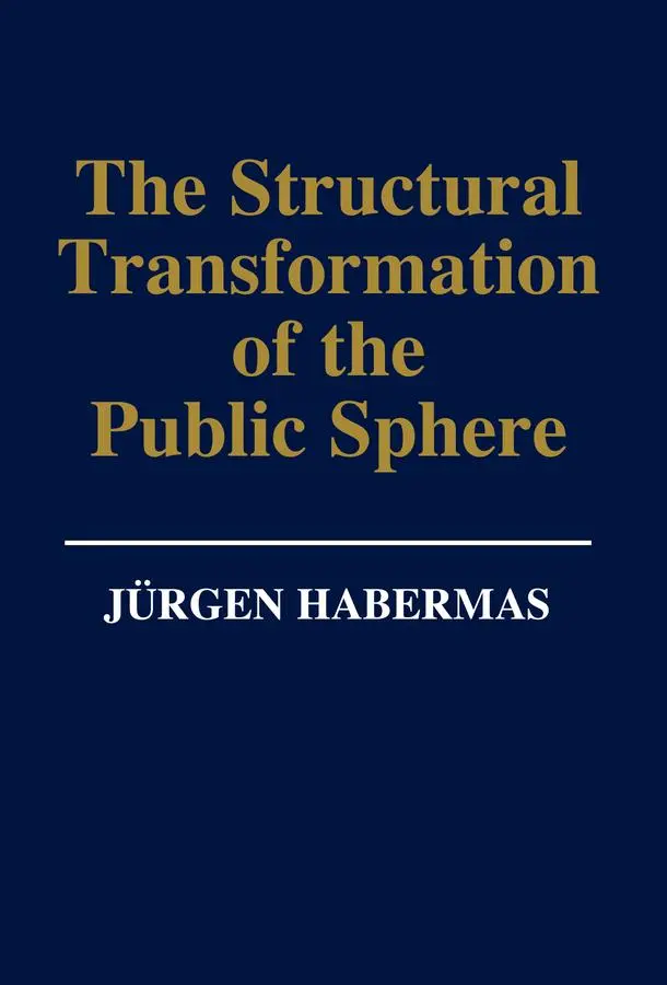 Cover: 9780745610771 | The Structural Transformation of the Public Sphere | Jurgen Habermas