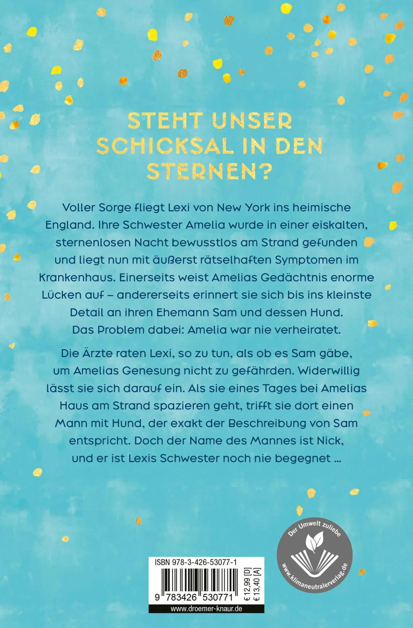 Rückseite: 9783426530771 | Was die Sterne dir schenken | Roman | Dani Atkins | Taschenbuch | 2024
