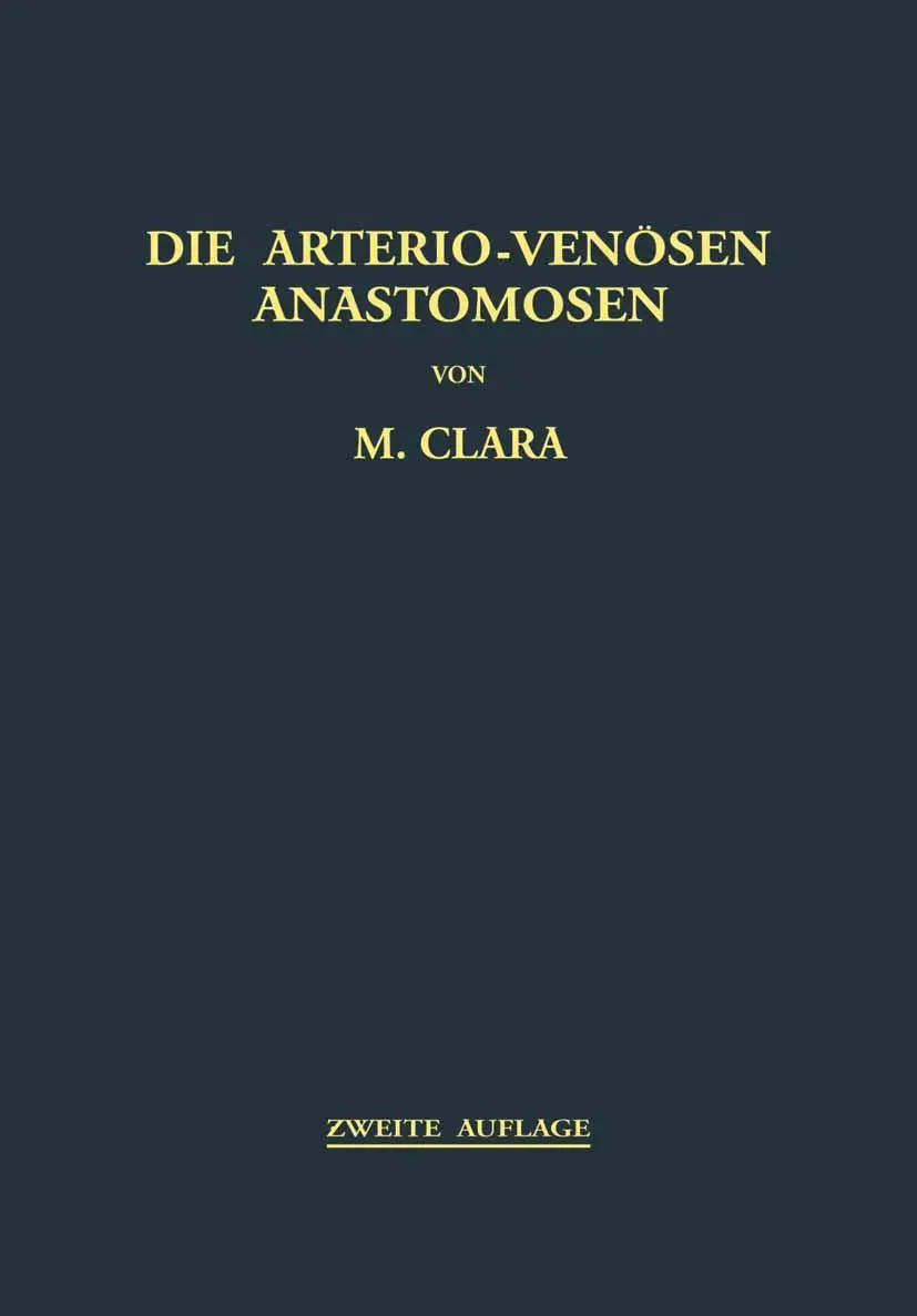 Cover: 9783709150771 | Die Arterio-Venösen Anastomosen | Anatomie / Biologie / Pathologie